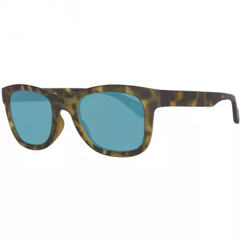Timberland TB9080-5055R Herren Polarized Square Sonnenbrille, Matt Schwarz/Grün, 55 mm