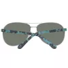 Timberland TB9086-6209D Herren Polarized Sonnenbrille - Matt Schwarzer Rahmen, Grüne Gläser