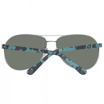Timberland TB9086-6209D Herren Polarized Sonnenbrille - Matt Schwarzer Rahmen, Grüne Gläser
