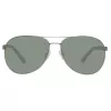 Timberland TB9086-6209D Herren Polarized Sonnenbrille - Matt Schwarzer Rahmen, Grüne Gläser