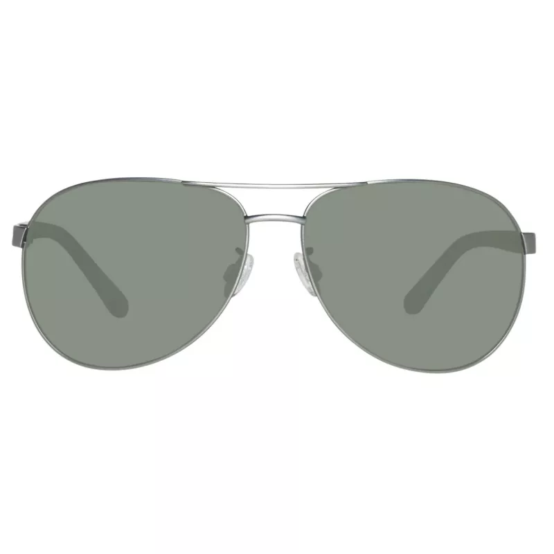 Timberland TB9086-6209D Herren Polarized Sonnenbrille - Matt Schwarzer Rahmen, Grüne Gläser