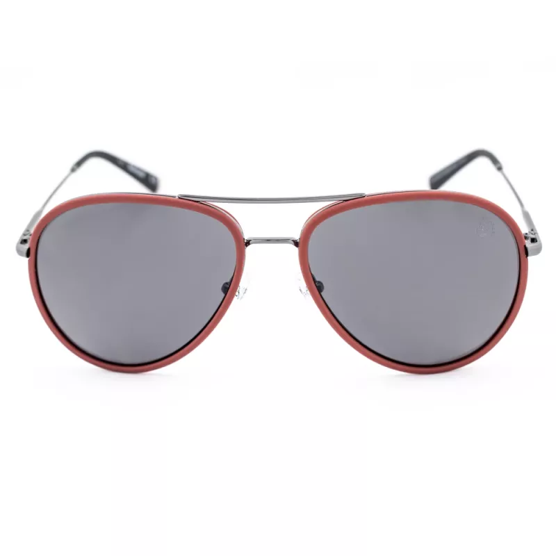 TIMBERLAND Unisex TB9118-6068D Sonnenbrille - Polarisiertes Rechteck Havana Rahmen Braune Gläser
