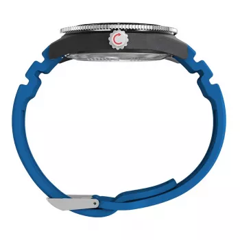 Timex Expedition North Field Post Solar Herrenuhr TW2Y02500 - 43 mm schwarzes Zifferblatt, grünes Stoffarmband, Saphirglas