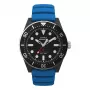 Timex Expedition North Field Post Solar Herrenuhr TW2Y02500 - 43 mm schwarzes Zifferblatt, grünes Stoffarmband, Saphirglas