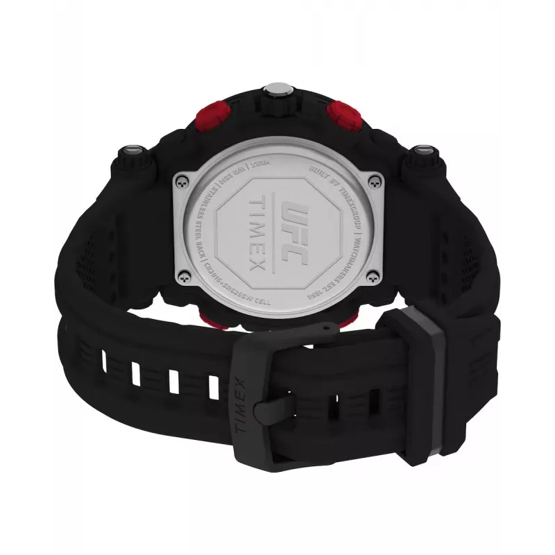 TIMEX Herren Digital-Quarzuhr TW5M52800 50mm Resin-Gehäuse Schwarzes Resin-Band