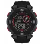 TIMEX Herren Digitaluhr Quarz TW5M53700 50mm Schwarz Resin Silikon