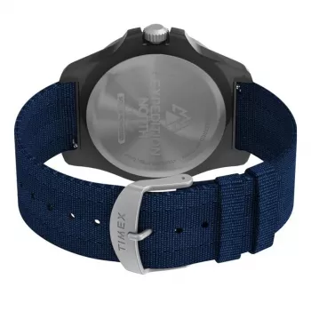 TIMEX Herren Expedition North Field Post Solar Uhr TW2V40300 – 46mm Edelstahl, grünes Zifferblatt, braunes Lederband, Solar-Quarz