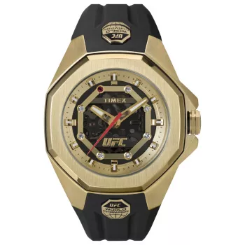 TIMEX Herren-Feldzeitmesser TW2V86500 - 45mm Edelstahlgehäuse, grünes Stoffarmband, Solar-Quarz, 100m Wasserdichtigkeit