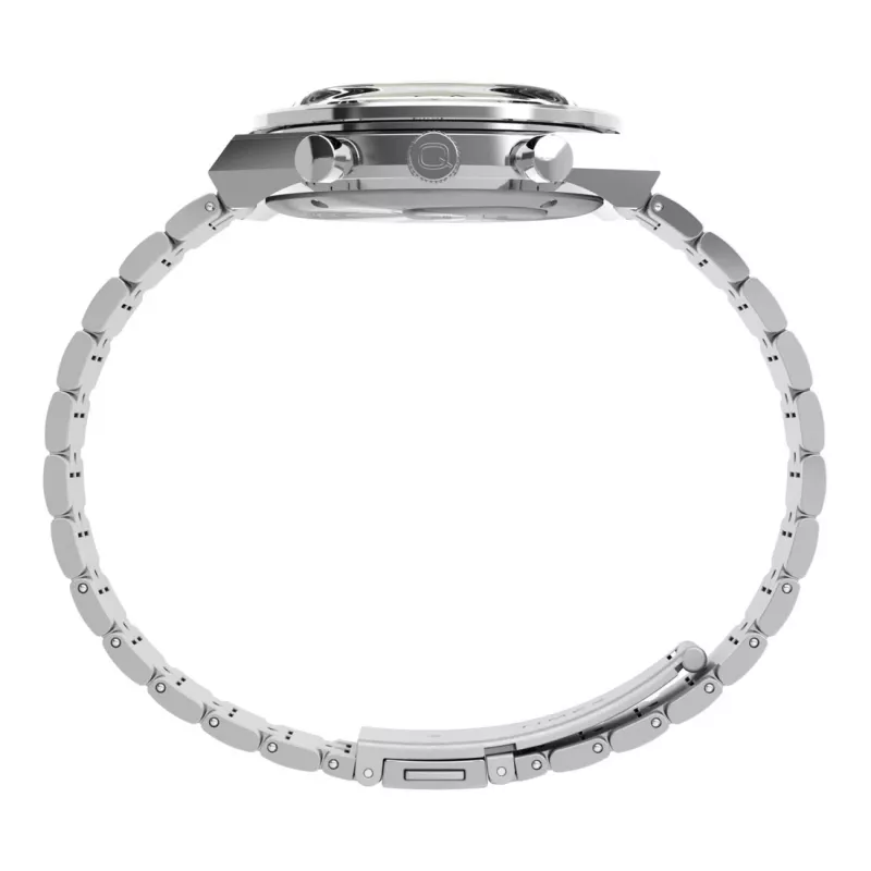 Timex Herren TW2V42600 40mm Quarz Uhr mit grünem Zifferblatt und braunem Lederarmband