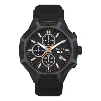 Timex Herren TW2V87200 Expedition North Field Post Uhr - 44mm Solar-Quarz, Edelstahlgehäuse, grünes Stoffarmband