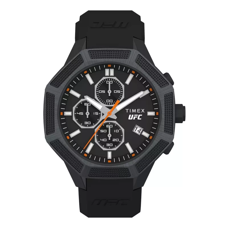 Timex Herren TW2V87200 Expedition North Field Post Uhr - 44mm Solar-Quarz, Edelstahlgehäuse, grünes Stoffarmband