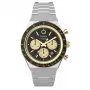 Timex Herren TW2W64200 Quarzuhr mit braunem Lederarmband und schwarzem Zifferblatt, 40mm
