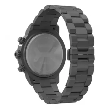 Timex Herren TW2Y02000 Expedition North Field Post Solar 44mm Uhr - Schwarzes Zifferblatt & umweltfreundliches Stoffarmband