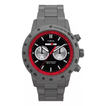 Timex Herren TW2Y02000 Expedition North Field Post Solar 44mm Uhr - Schwarzes Zifferblatt & umweltfreundliches Stoffarmband