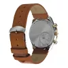 Timex TW2W64400 Herren-Feldarmbanduhr 42mm schwarzes Zifferblatt braunes Lederarmband