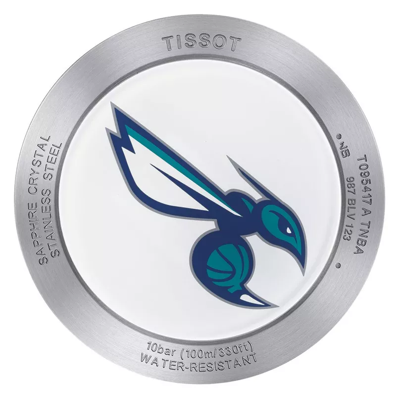 TISSOT PRS 516 Herren Swiss-Quarz-Chronograph Uhr 42mm Silbernes Zifferblatt Braunes Lederarmband T095417170373