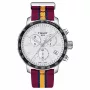 TISSOT T-Sport Quickster Chronograph Herrenuhr 42mm schwarzes Zifferblatt NATO-Band T0954171707