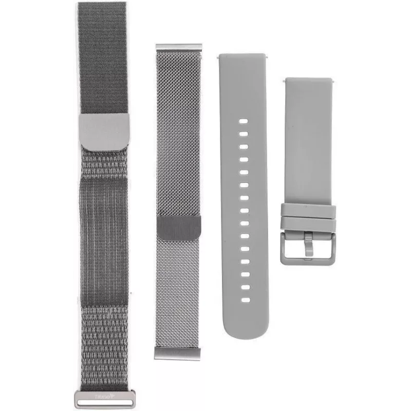 Titmo Loop I-110 Silbernes Smartband mit EKG, HRV, HF, BD, SpO2, IP68