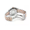 TITONI Herren Automatikuhr 83909SRG-063 38,5mm Roségold PVD Edelstahl Silbernes Zifferblatt Braunes Lederarmband