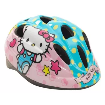 TOIMSA Hello Kitty Mädchen Fahrradhelm, Pink/Weiß, S (52-56cm)