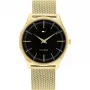 Tommy Hilfiger Herren 1710469 Analog Quarzuhr 40mm Blaues Zifferblatt Braunes Lederarmband
