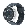 Tommy Hilfiger Herren 1710687 Analog Quarzuhr 48 mm Edelstahl Blaues Zifferblatt