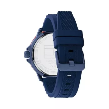 Tommy Hilfiger Herren 1792022 Analog Quarzuhr 48mm Edelstahl Blaues Zifferblatt
