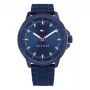 Tommy Hilfiger Herren 1792022 Analog Quarzuhr 48mm Edelstahl Blaues Zifferblatt