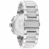 Tommy Hilfiger Herren 1792117 Quarz Analog Uhr 44mm Edelstahl Blaues Zifferblatt Silberfarbenes Armband