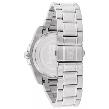 Tommy Hilfiger Herren 1792131 Analog-Quarzuhr 42mm blaues Zifferblatt braunes Leder