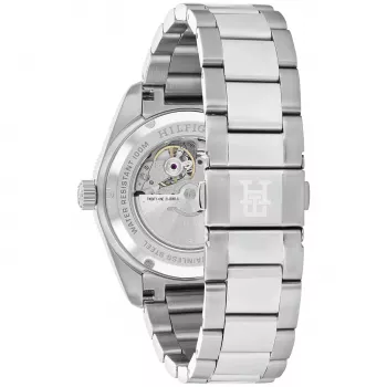 Tommy Hilfiger Herren 1792154 Quarz Edelstahl Uhr 40mm Blaues Zifferblatt