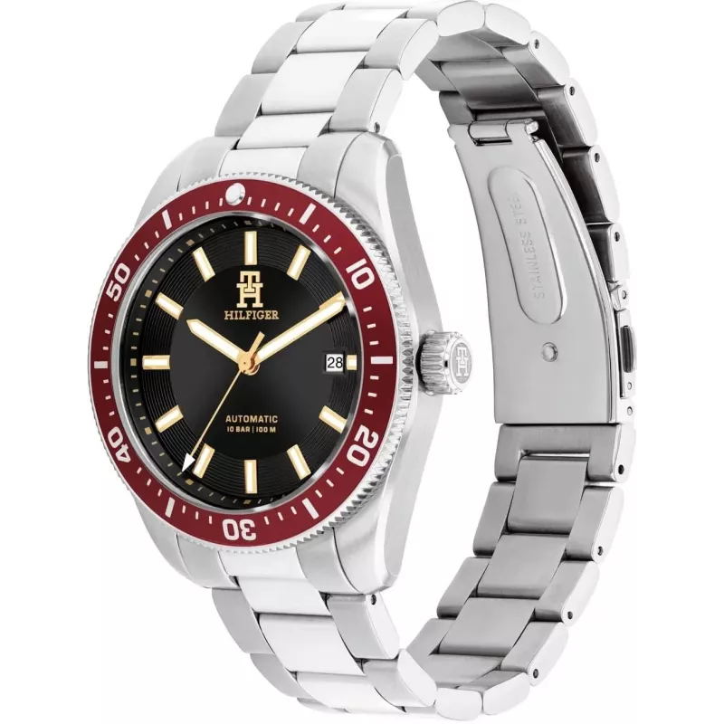 Tommy Hilfiger Herren 1792154 Quarz Edelstahl Uhr 40mm Blaues Zifferblatt