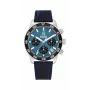 Tommy Hilfiger Herren 1792187 Analog Quarzuhr 41mm Edelstahl Blaues Zifferblatt