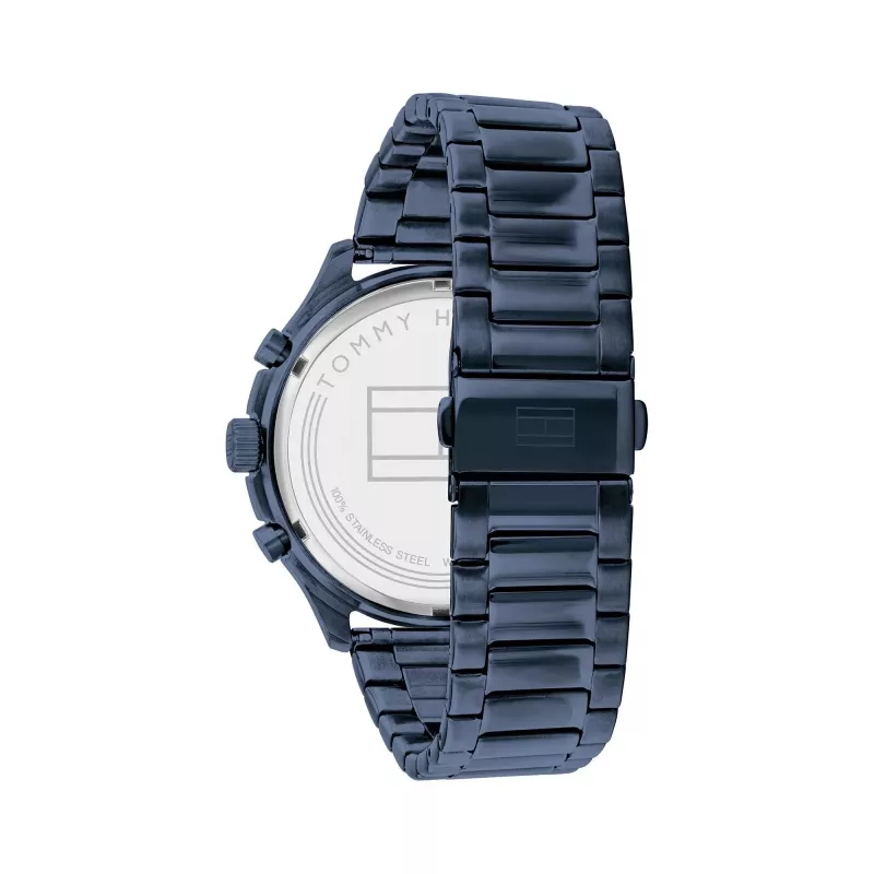 Tommy Hilfiger Herren Damon Quarzuhr 1791853 44mm Blau Silikon