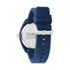 Tommy Hilfiger Herren Damon Quarzuhr 1791927 45mm blaues Zifferblatt Edelstahl-Mesh-Armband