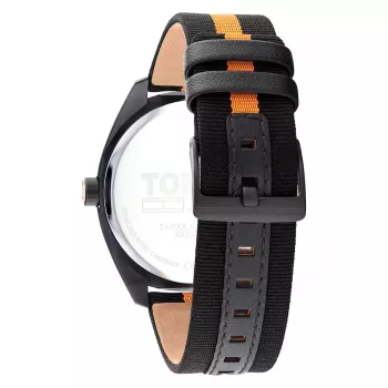 Tommy Hilfiger Herren Damon Quarzuhr 1792042 45 mm Edelstahl Blaues Zifferblatt