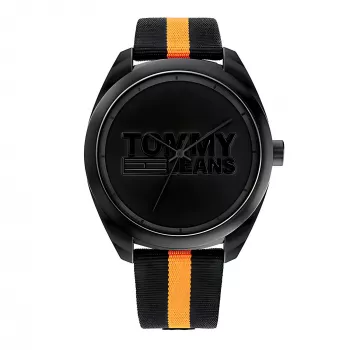 Tommy Hilfiger Herren Damon Quarzuhr 1792042 45 mm Edelstahl Blaues Zifferblatt