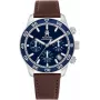 Tommy Hilfiger Herren Damon Quarzuhr 1792163 41mm Edelstahl Blaues Zifferblatt