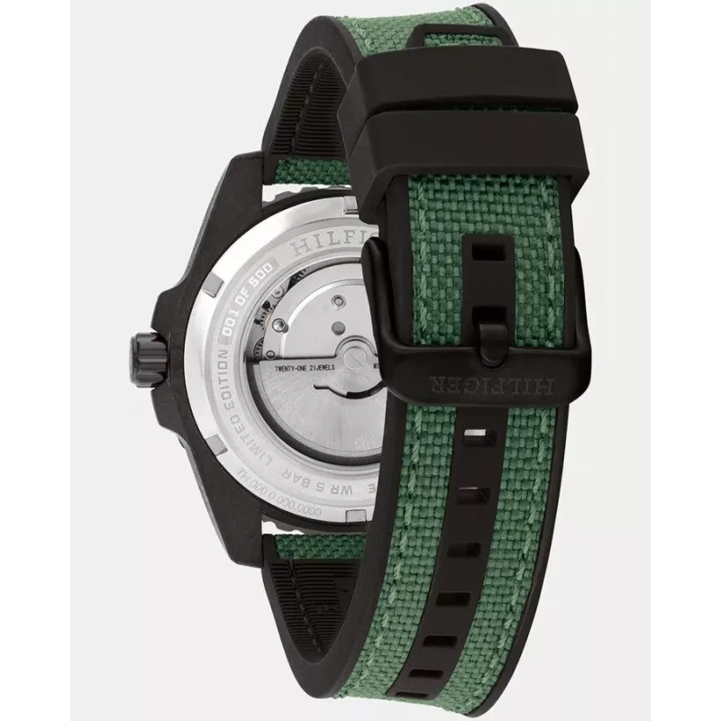 Tommy Hilfiger Herren Daniel Quarz Uhr 1792161 42mm Blaues Zifferblatt Braunes Leder