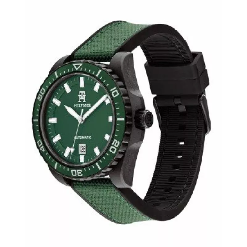 Tommy Hilfiger Herren Daniel Quarz Uhr 1792161 42mm Blaues Zifferblatt Braunes Leder