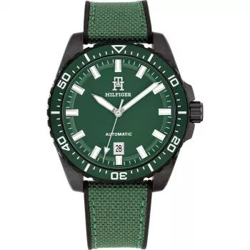 Tommy Hilfiger Herren Daniel Quarz Uhr 1792161 42mm Blaues Zifferblatt Braunes Leder
