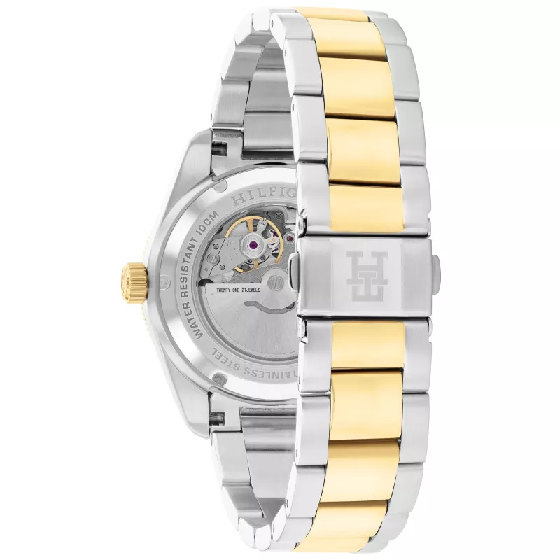 Tommy Hilfiger Herren Deacon Quarzuhr 40mm blaues Zifferblatt Edelstahl-Mesh