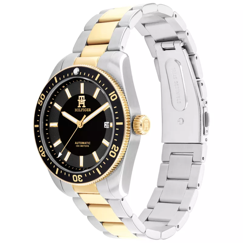 Tommy Hilfiger Herren Deacon Quarzuhr 40mm blaues Zifferblatt Edelstahl-Mesh