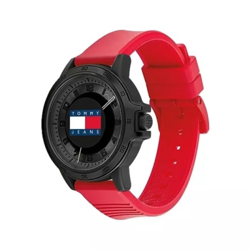 Tommy Hilfiger Herren Decker Quarz Analoguhr 1792033 45 mm Edelstahl Blaues Zifferblatt