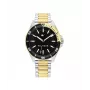 Tommy Hilfiger Herren Decker Quarzuhr 1792013 43mm Blaues Zifferblatt Braunes Leder