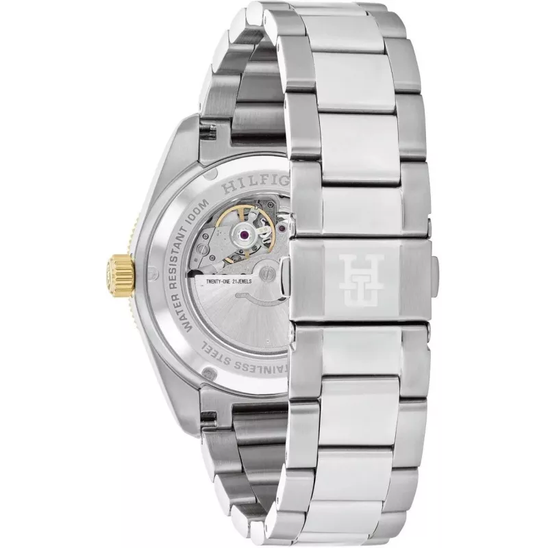 Tommy Hilfiger Herren Decker Quarzuhr 1792155 40mm blaues Zifferblatt Edelstahl
