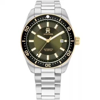 Tommy Hilfiger Herren Decker Quarzuhr 1792155 40mm blaues Zifferblatt Edelstahl