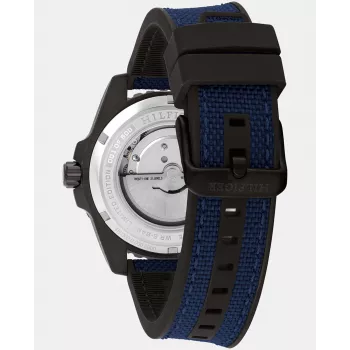 Tommy Hilfiger Herren Decker Quarzuhr 1792160 42mm Edelstahl Blaues Zifferblatt