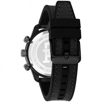 Tommy Hilfiger Herren Decker Quarz Uhr 1792182 41mm Blaues Zifferblatt Braunes Leder