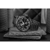 Tommy Hilfiger Herren Decker Quarzuhr 44mm Edelstahl Blaues Zifferblatt Braunes Leder